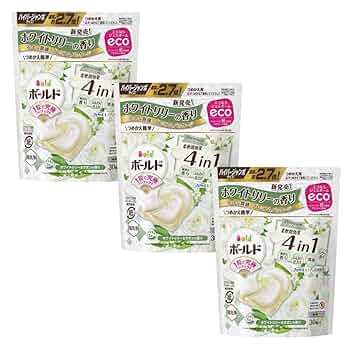 限定★ボールド ジェルボール4D “ホワイトリリー＆サボン　9袋　未開封 Amazon.co.jp: ボールド ジェルボール4D ホワイトリリー&サボン